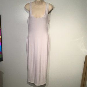 WinWin Sleeveless Solid Scoop Neck Maxi Tank Dress Size L